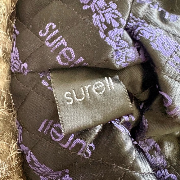 Surell Black and Purple Quilted Fur Hat - Picture 5 of 6